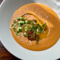 GPS Tomato gazpacho